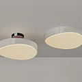 White Modern Ceiling Light With Soft Glow And Sleek Design Mounted On Ceiling 3d model