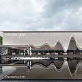 Sales office curve of modern demonstration area 3d model