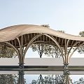 Modern gallery frame special-shaped pavilion special-shaped door head special-shaped gallery frame special-shaped structure 3d model