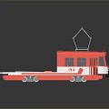 minibus minivan driverless bus school bus van box car 3d model