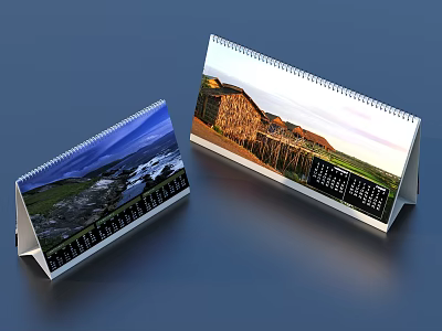 Calendar ornaments sketch 3d model