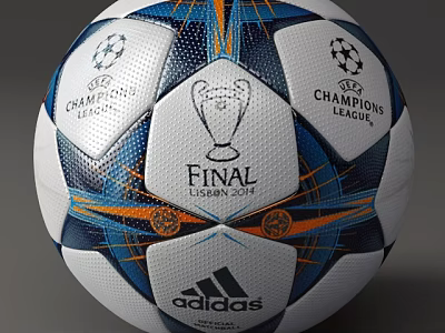 Adidas Champions League Final Lisbon 2014 Football With Official Design And Patterns 3d model