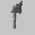 Weapon Orc Chopping Axe 3d model