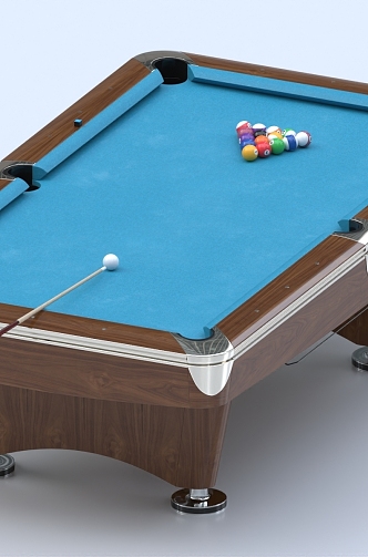 Billiard table billiard cue billiards 3d model