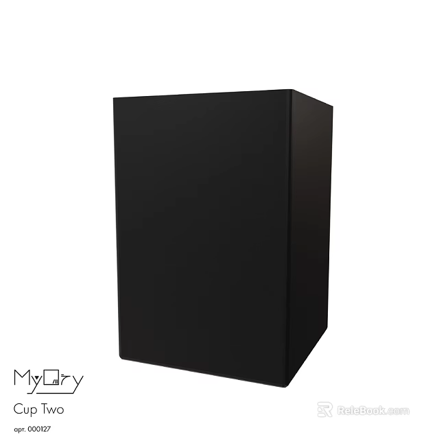 Black Square Household Washing Detergent Container With Durable Design And Smooth Surface 3d model 