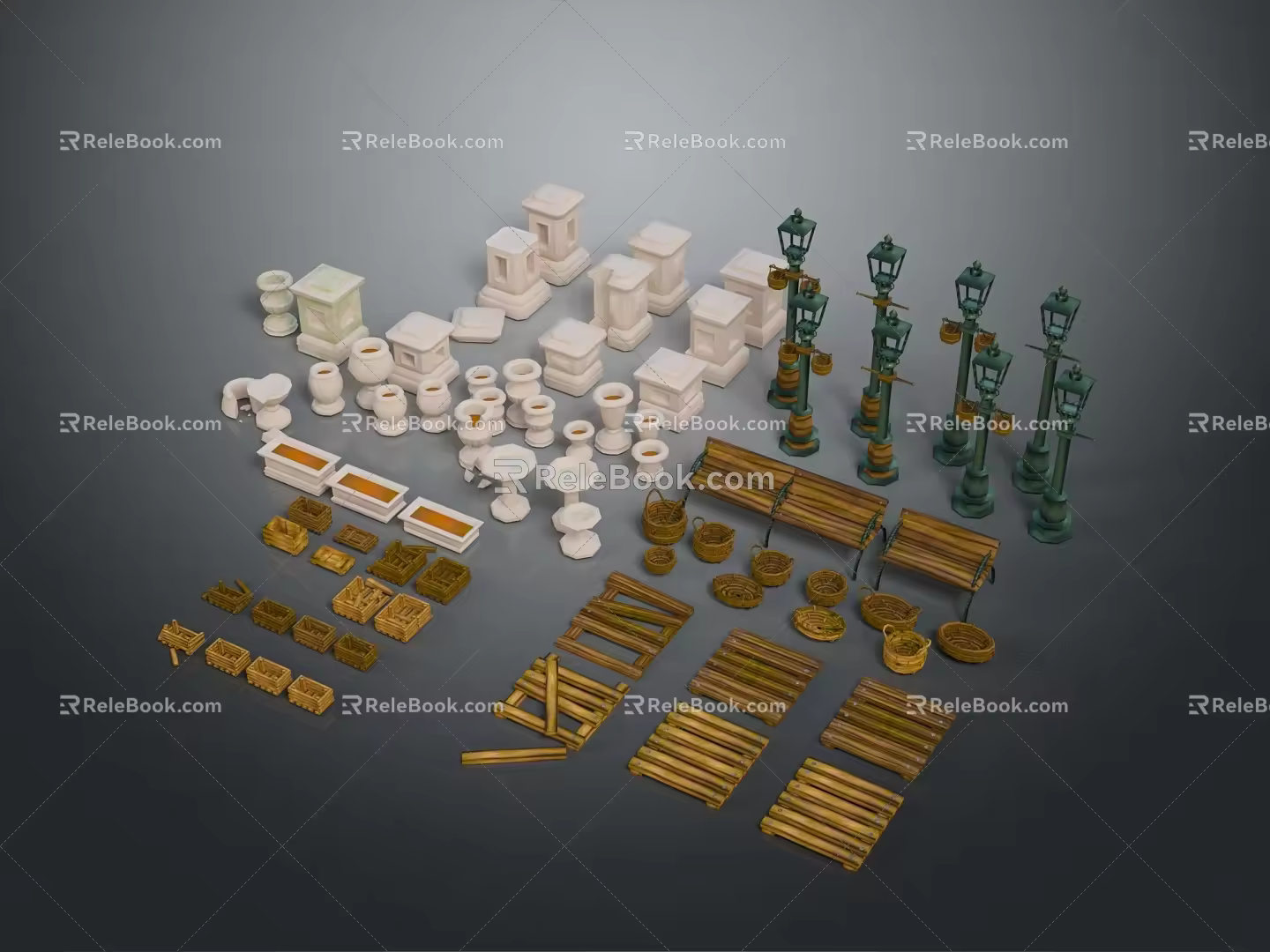 Columns Stone Columns Stone Columns Old Columns Roman Columns Roman Columns Classical Columns Greek Columns 3d model