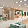 China Post Postal Savings Bank Exterior With Green Signage Glass Doors And Display Windows