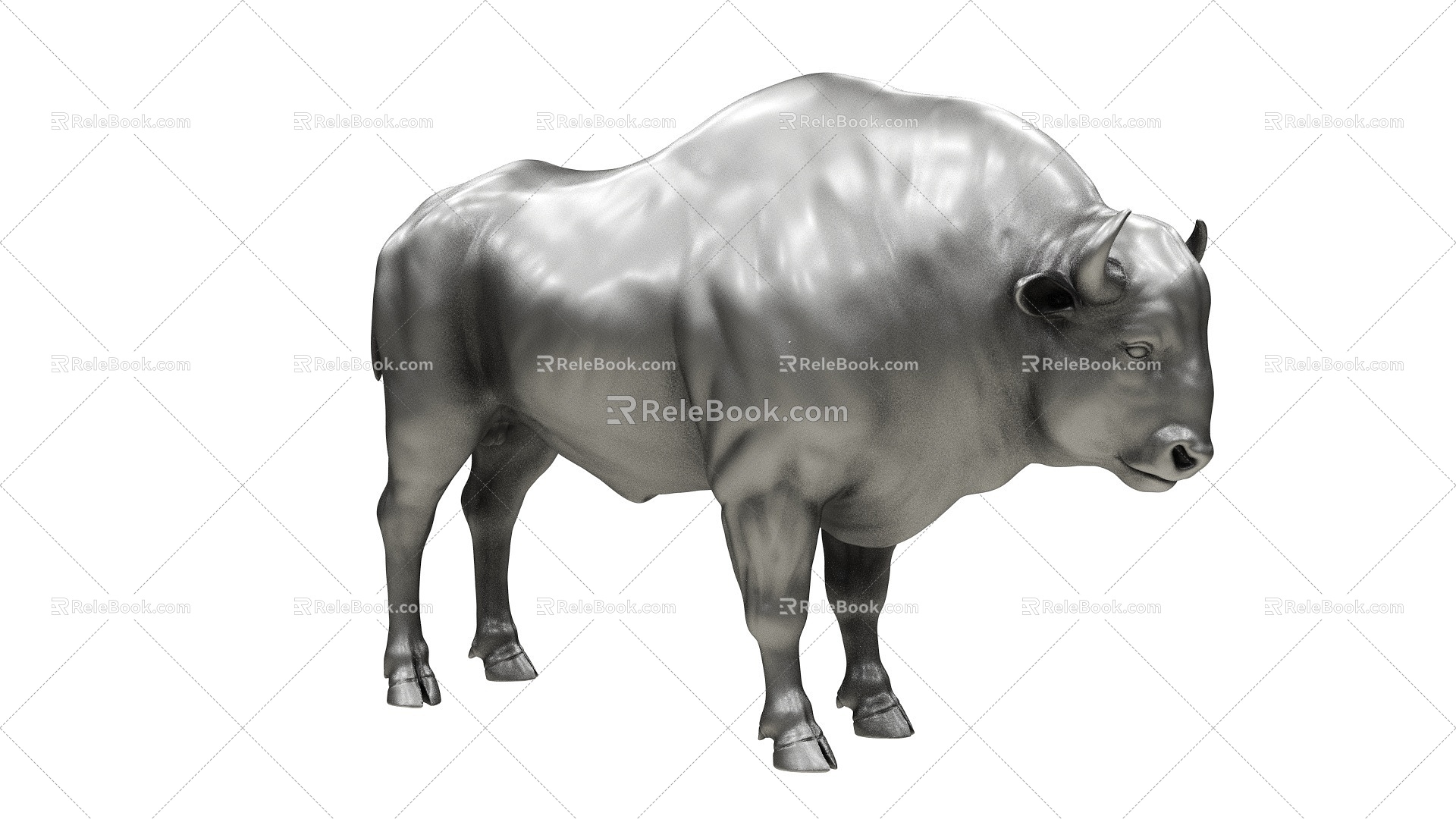 European Bison Bison Cattle 3d model