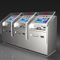 Public Facility Self Service Kiosks With Three Units And Touch Screens