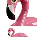 Pink Flamingo Inflatable Water Sports Equipment For Pool Swimming Fun