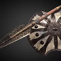 Shield and Spear of Achilles 3d model