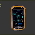 Rugged Handheld Device With Yellow Black Casing And Screen Displaying Charts Dashboard Experience