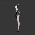 Fashion Apparel Design On Mannequins With Contrasting Color Patterns And Details