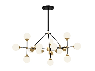 Light Luxury Chandelier 3d model