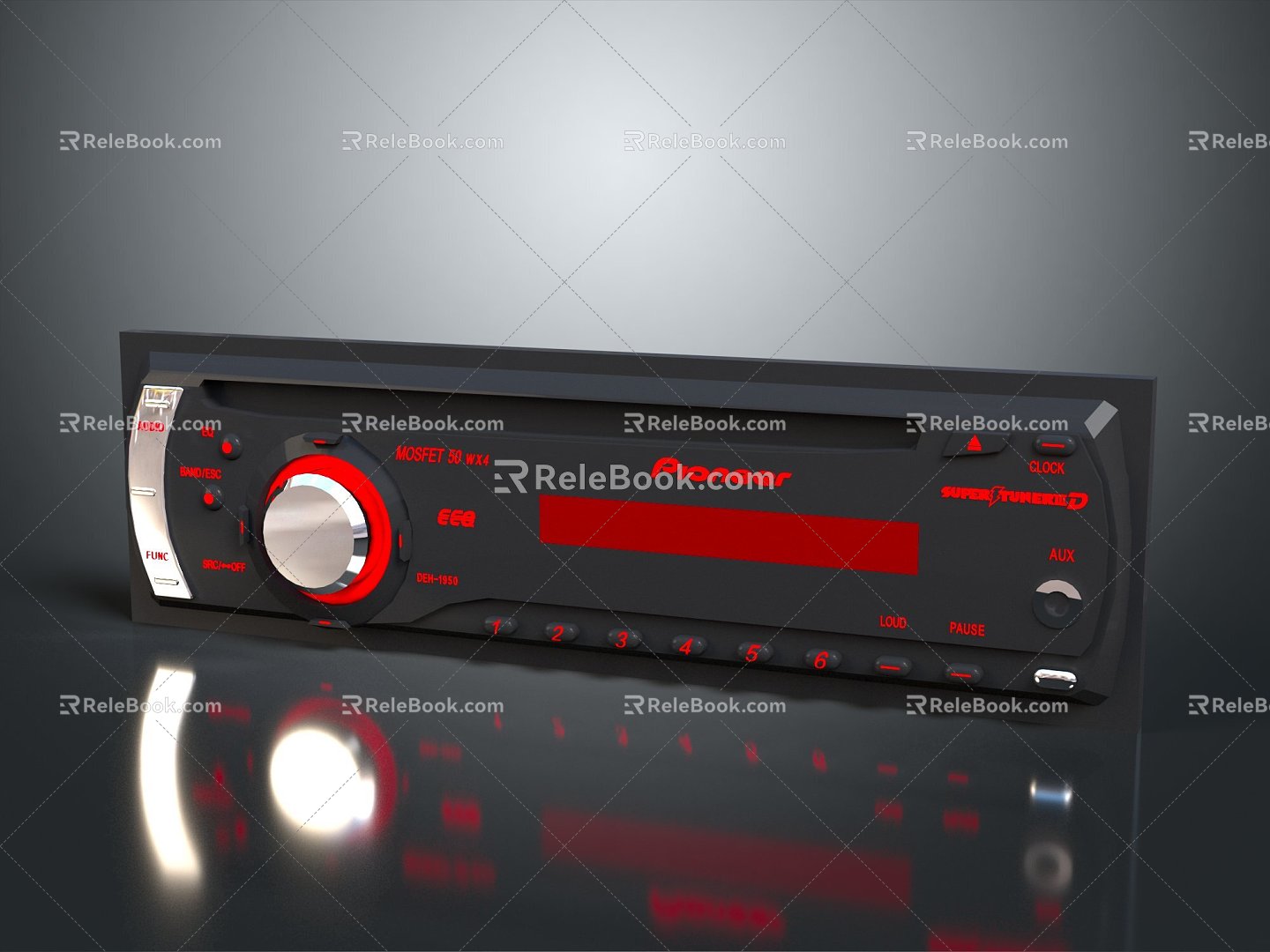 Modern CD mobile car player music player 3d model