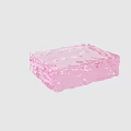 Pink Solid Soap Bar With Smooth Texture And Pastel Color Appearance