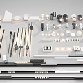 Modern spotlights 3d model