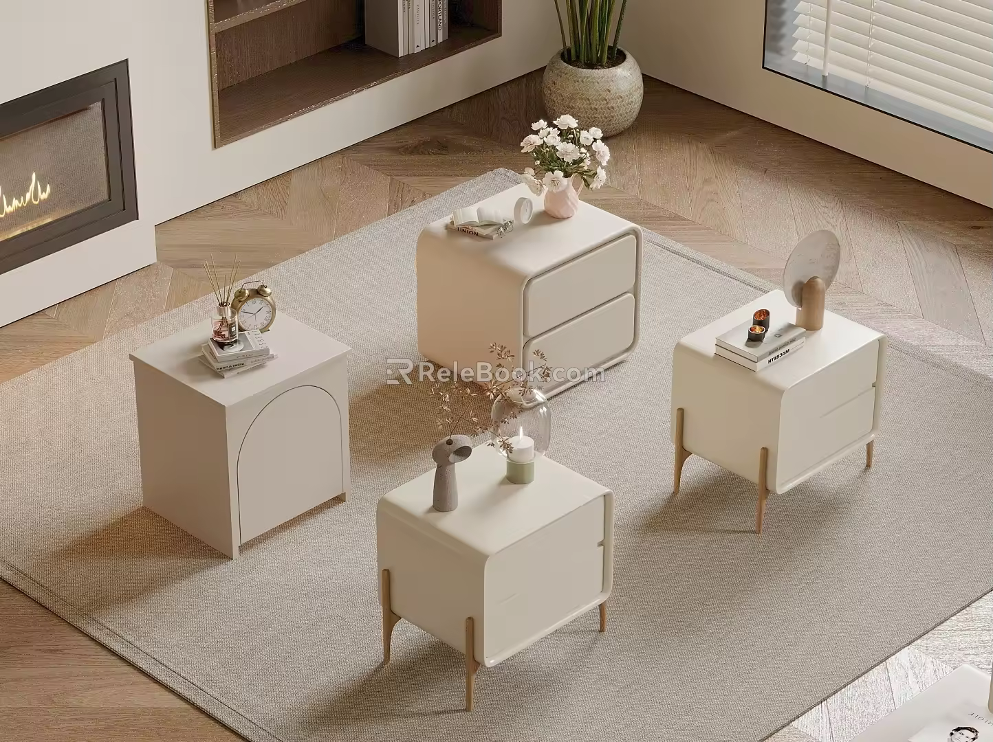 Bedside table 3d model