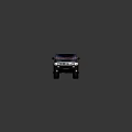 Dark Colored Hummer Limousine With Shiny Exterior And Long Body Design