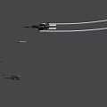 Sleek Gray Military Fighter Jet With Landing Gear And Tail Fin Emblem