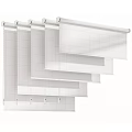 Modern Roller Curtains With Linen And Translucent Fabric In Beige Light Brown For Home Interior