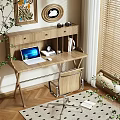Log wind desk 3d model