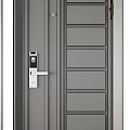 Modern Security Doors With Vertical Horizontal Stripes And Panel Designs For Home Safety