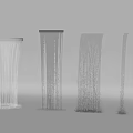 Elegant Modern Water Fountain Design With Various Shapes And Flowing Water Structures
