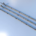 Three Decorative Metal Spears With Ornate Detailed Designs And Ancient Craftsmanship