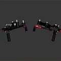 Motorcycle YSS Brake And Clutch Handlebar Levers In Black And Red Design