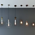Unique Modern Pendant Lights With Metal Frames And Glass Shades For Interior Decor