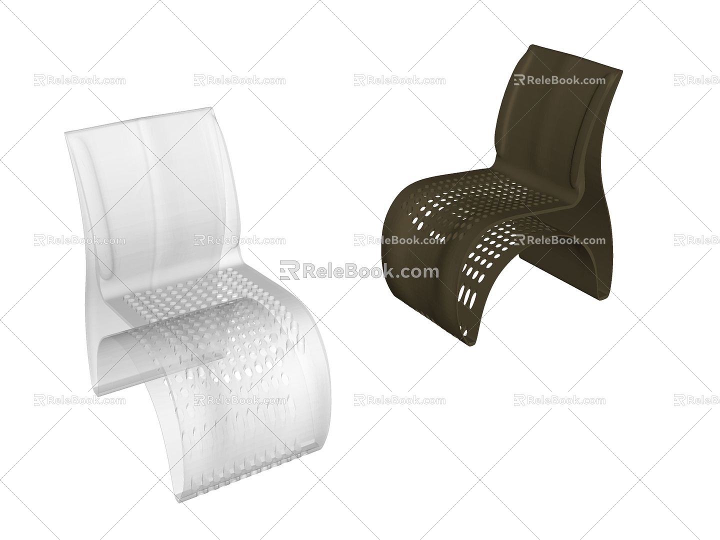 Modern single chair acrylic leisure chair model