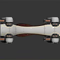 Modern robot dog mechanical dog mechanical carrier machine carrier 3d model