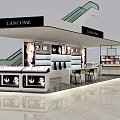 Lancome Specialty Store With Display Counters And Cosmetic Product Exhibits