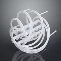 Transparent Plastic Circular Loop Structure With Multiple Connectors And Tubes