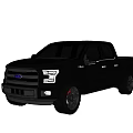Gray Ford Pickup Truck With Black Wheels And Red Brake Calipers