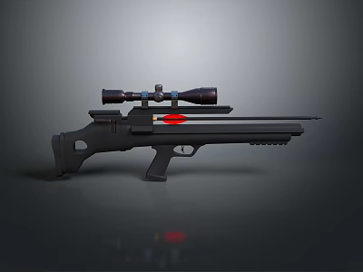 rifle semi-automatic rifle combat rifle battle rifle carbine war rifle attack rifle 3d model