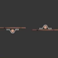Wooden Human Shaped Targets With Axe And Red Bullseyes For Sports Training
