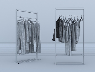 Modern drying rack 3d model