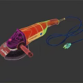 Modern Sanding Machine Rail Type Sandpaper Mill Orbital Sanding Machine Rail Sanding Machine 3d model