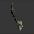Ancient Bronze Sculpture With Elongated Shape And Carved Decorative Details
