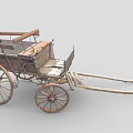 Modern carriage 3d model