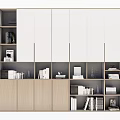Modern bookcase 3d model