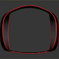 Black And Red Waist Support Belt With Comfortable Design For Daily Use