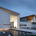 Modern Sales Office Architecture Exhibition Art Gallery Architecture 3d model