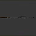 AK-47 Rifle with Wooden Stock and Metal Components Classic Tactical Design