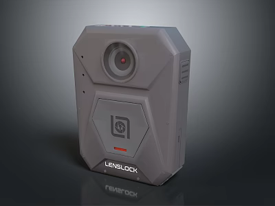 LENSLOCK Wireless Headphone Speaker with Sleek Gray Design and Superior Audio Quality 3d model
