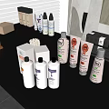 Elegant Cosmetics Display With Lipsticks Skincare Bottles Perfume Containers And Packaging Boxes