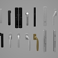 Hardware handle door handle 3d model