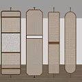 Silent wind screen partition 3d model